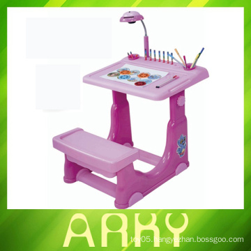 High Quality kids Learning Table With Drawing Board